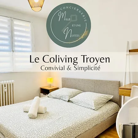 Appartement Le Coliving Troyen - Free Parking & Wifi Troyes
